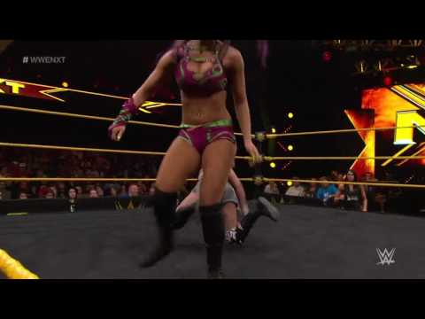 Running Knee Strike on Sarah Logan