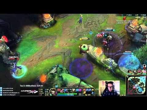 Bjergsen duo WildTurtle vs Froggen - Tahm Kench vs Anivia Mid - League of Legends