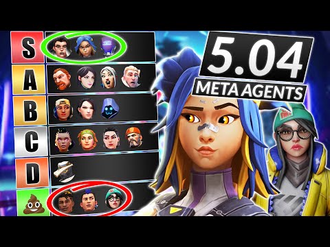 NEW META AGENTS for Patch 5.04 - The BEST and WORST of EVERY ROLE - Valorant Guide