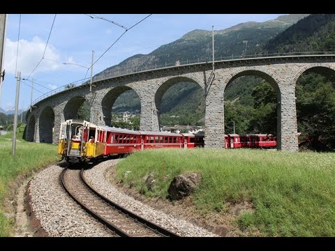 Brusio Unesco World Heritage Berninabahn