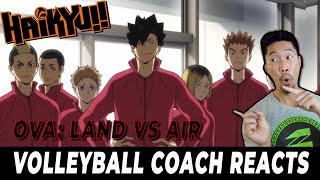 Volleyball Coach Reacts to HAIKYUU OVA Land vs Air