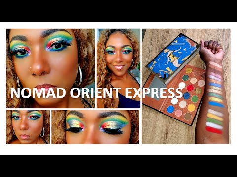 Nomad Cosmetics ORIENT EXPRESS Palette - 1st Impression & Bold Cut Crease Eye Look!