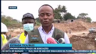 Estrada Tica-Buzi: Obras serão concluídas em Setembro de 2021