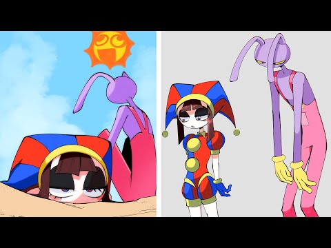 On the Beach 🤩| Jax x Pomni | The Amazing Digital Circus Comic | TADC