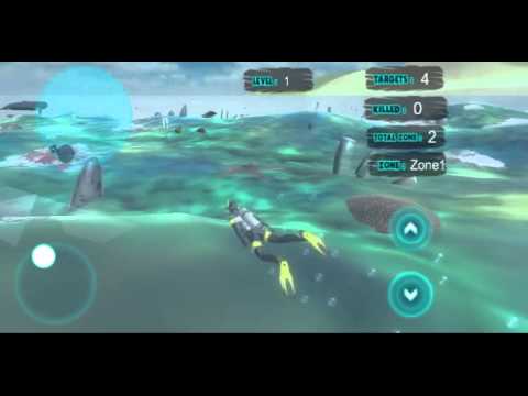 Shark Attack Spear Fishing 3D Video