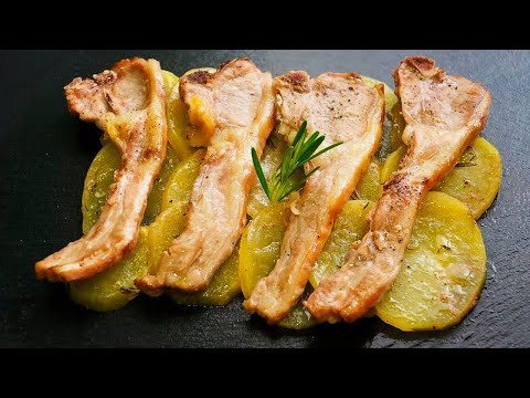 Chuletas de cordero al horno