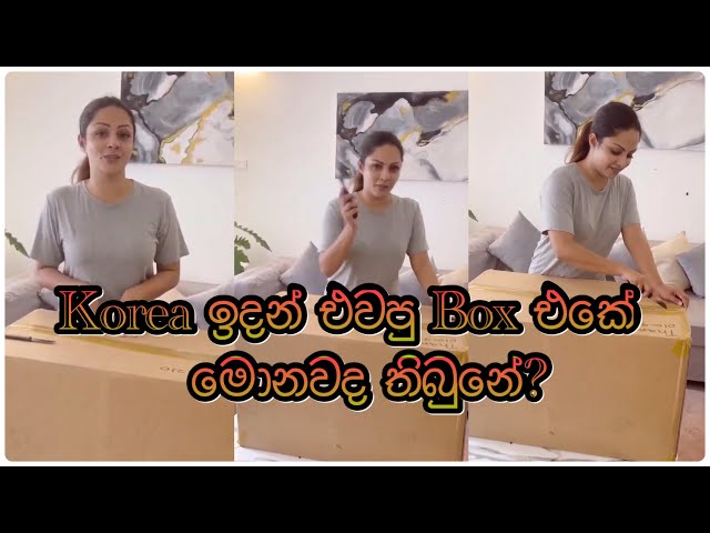 කොරියාවේ ඉදන් ආපු Box එක