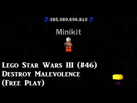 Lego Star Wars III (#46) Destroy Malevolence (Free Play)