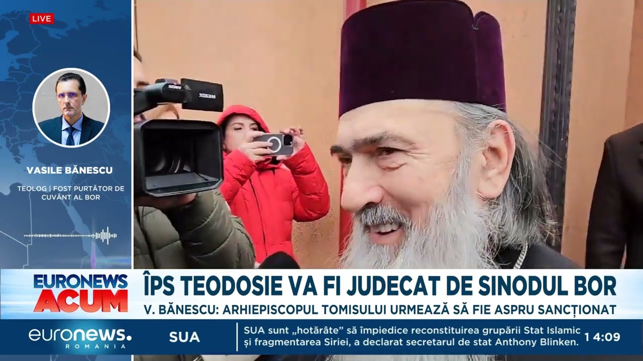 Vasile Bănescu, despre posibila excludere a lui ÎPS Teodosie din BOR pentru susținerea lui Georgescu