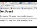 404 not found page and Apache server error ...