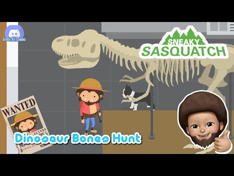 Sneaky Sasquatch Walkthrough - Dinosaur Bones Hunt Walkthrough