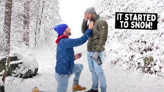 I Proposed in a Snowy Christmas Town (He Had No Idea)