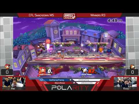 CFL Smackdown 145 WiiU - Kiki (Diddy Kong) vs Raito (Duck Hunt) - Winners R3 (Partial)