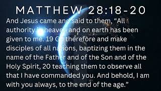 Help your Kids Memorize The Great Commission - Matthew 28:18-20 (ESV)