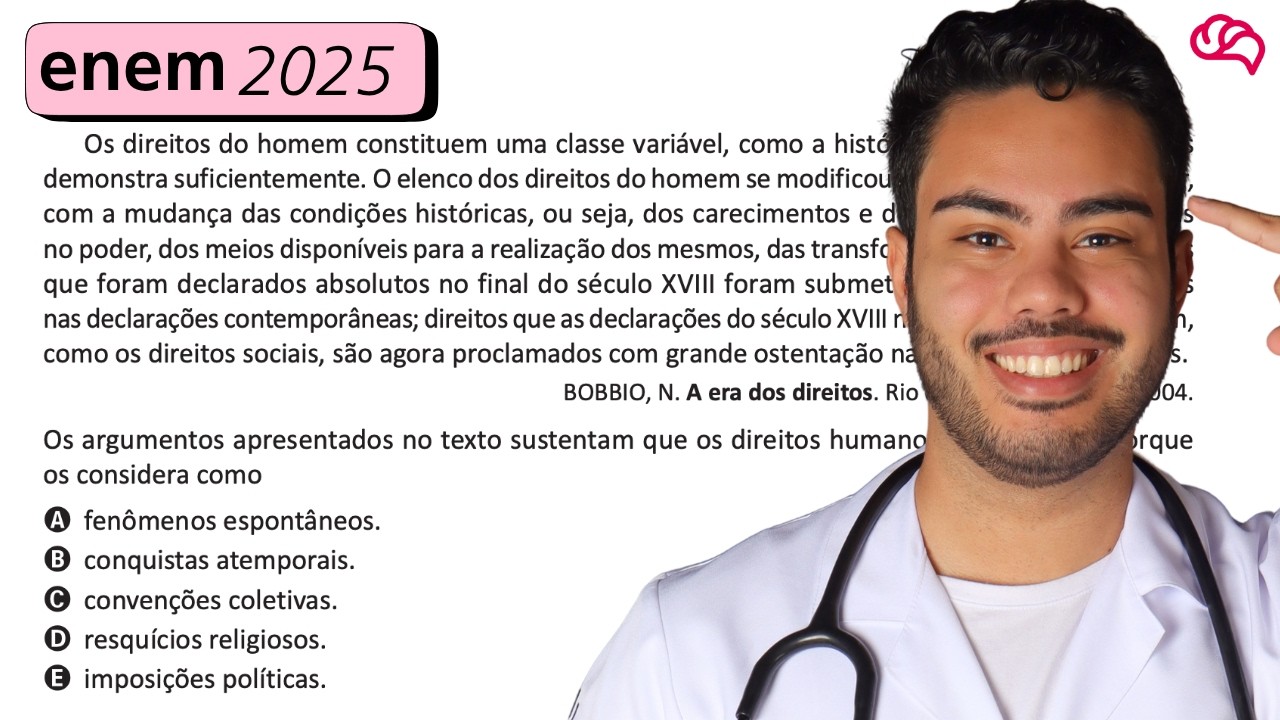 Resolução em Vídeo — Questão 76 ENEM 2025
