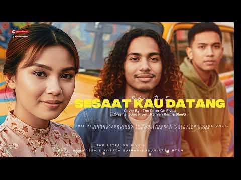 Ramlah Ram Ft SleeQ - Sesaat Kau Datang - Cover By - Peter On Five's
