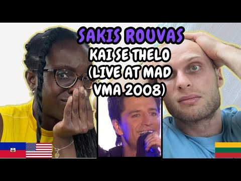 REACTION TO Sakis Rouvas - Kai Se Thelo (Live at MAD VMA 2008) | FIRST TIME WATCHING