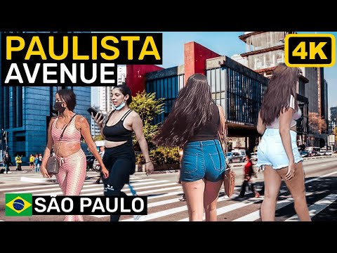 Caminhando na BELA Av Paulista - São Paulo, Brasil 🇧🇷 — [4K] Binaural 2022