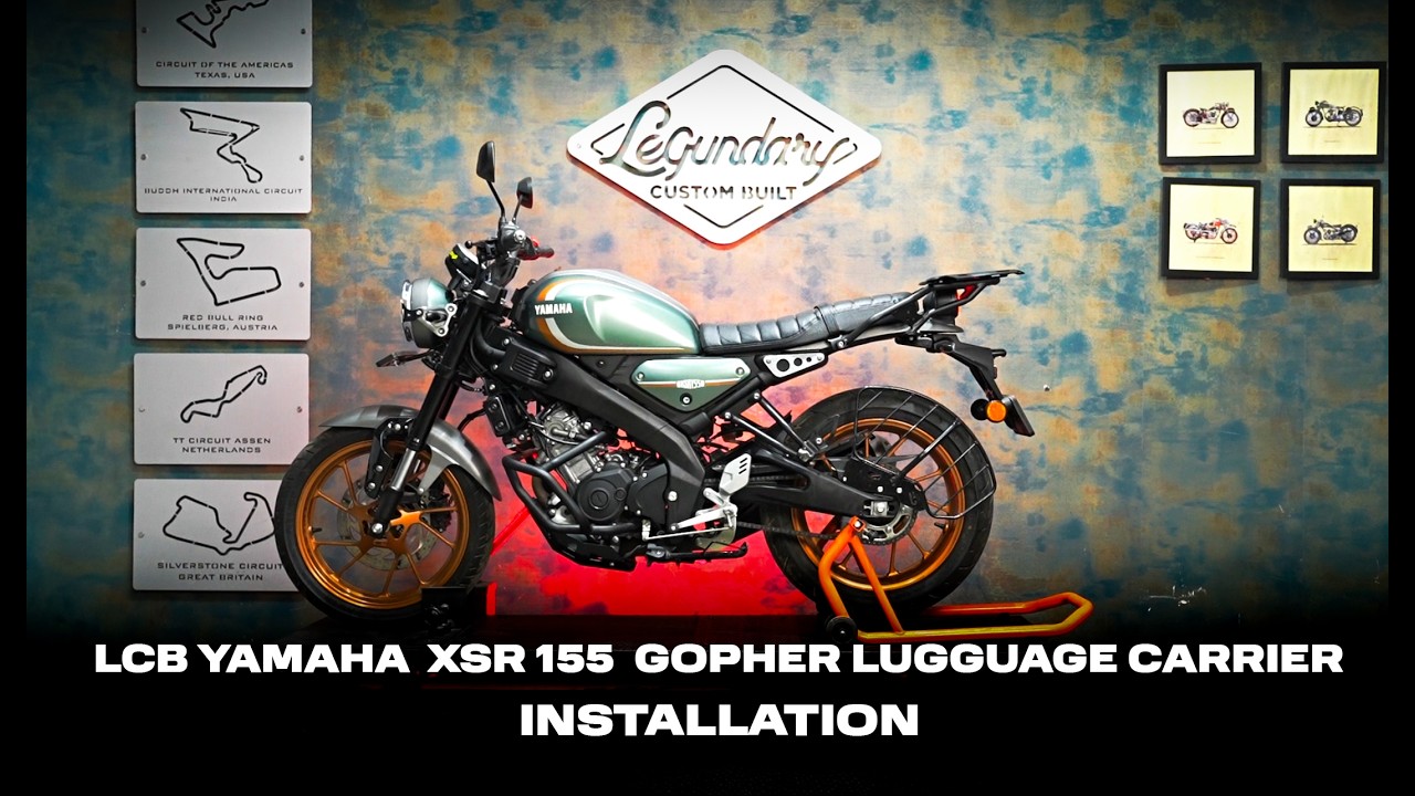Legundary Gopher Luggage Carrier installation on Yamaha XSR 155