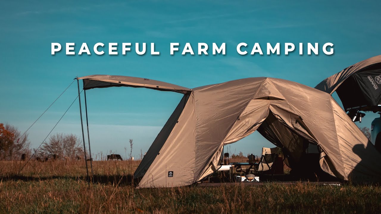 Camping on a Farm with Animals | Arcadia 4P Tent