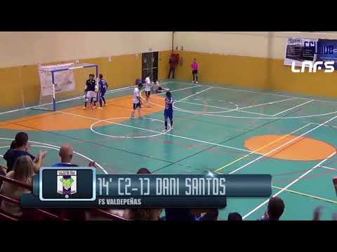 Gol Dani Santos (2-1) Rivas Futsal - FS Valdepeñas. J11, 2Div. LNFS