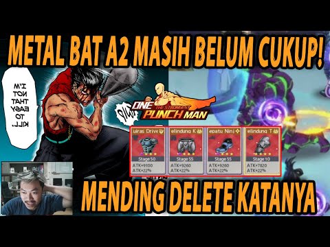 🔥🔥METAL BAT A2 YVMC FINISH RED EQUIP [HANYA TURU LAWAN KABUTO] - KING ONE PUNCH MAN:The Strongest