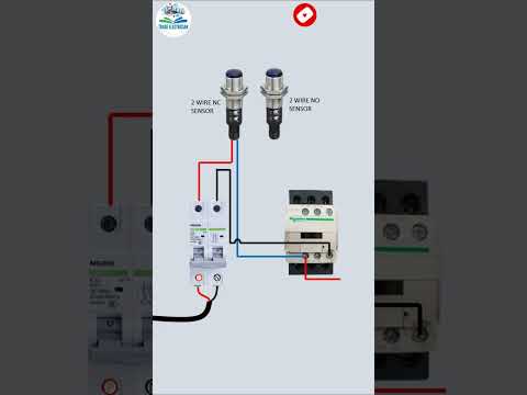 2 Wire Proximity Sensor Magnetic Contactor Connection || Trade Electrician || Shorts