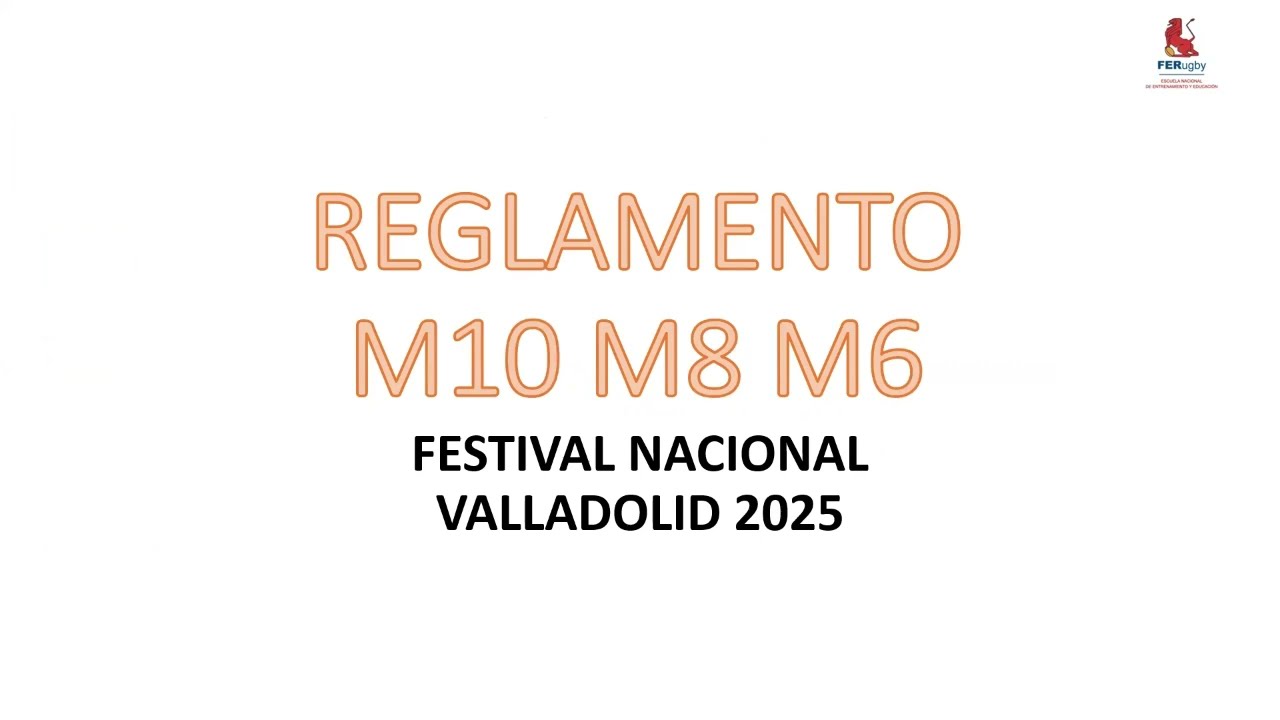 Reglamento M10 M8 M6. Consignas arbitrales