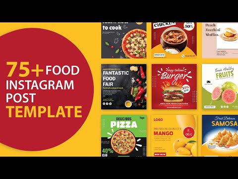 , title : '75 Instagram Food Posts Templates | Food Post For Instagram Marketing | DooGraphics'