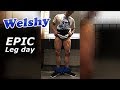 Young ripped bodybuilder EPIC leg day pump