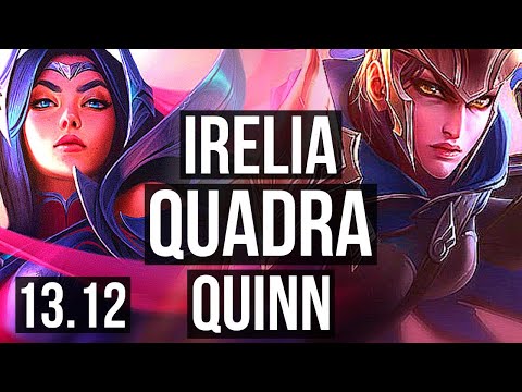 IRELIA vs QUINN (TOP) | Quadra, 3.2M mastery, 8 solo kills, 1000+ games | EUW Master | 13.12