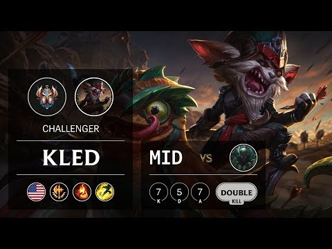 Kled Mid vs Pyke - NA Challenger Patch 9.22