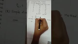 simple aggregative and simple average method in index numbers