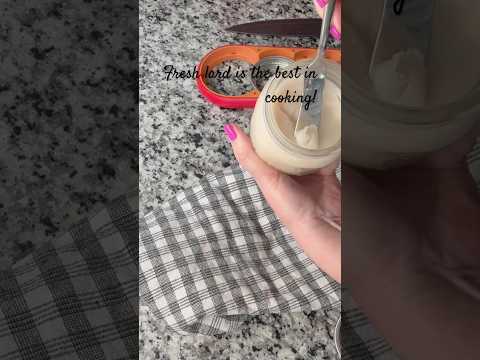 How to make fresh lard. Cooking with lard makes everything delicious 😋