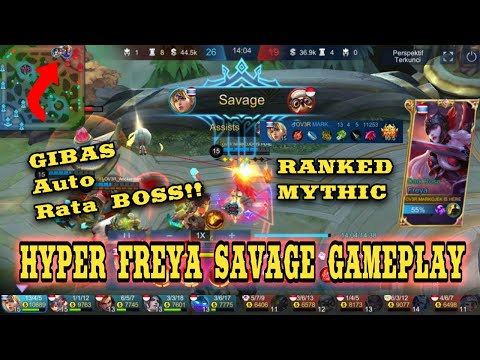 MAEN RANKED SUSAH NAIK?? Pake Aja HYPER CARRY FREYA - Mobile Legends
