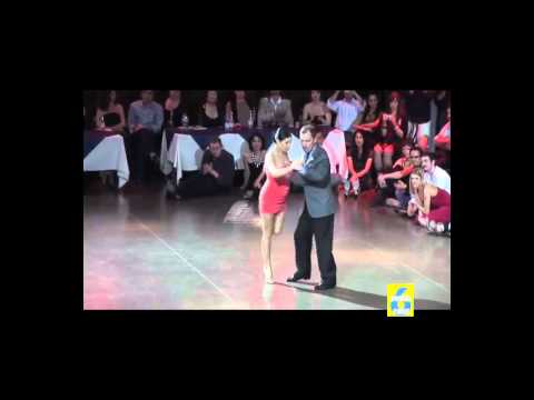  Sebastian Missé  and  Andrea Reyero  are  dancing  to  a  tango