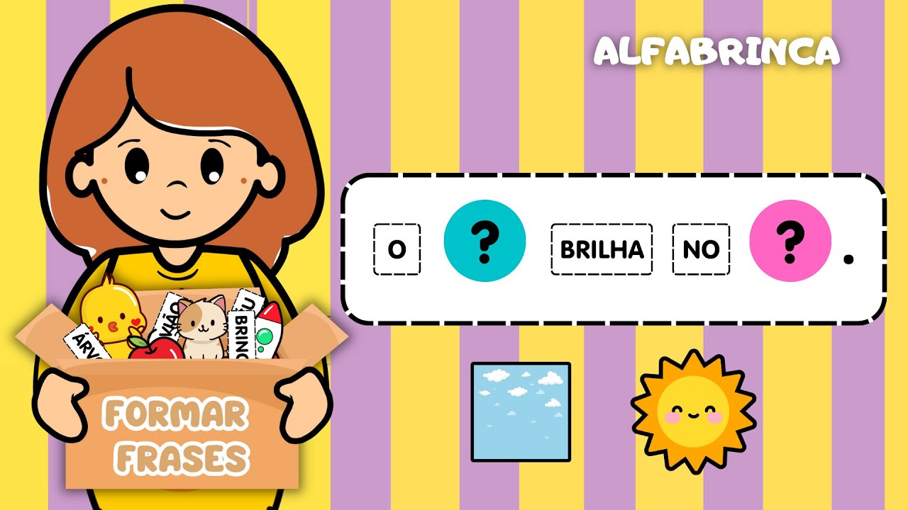 Atividade para crianças: Formar frases - Vídeo educativo