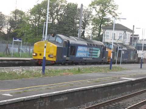 DRS 37611 and 37038 passing Leyland on 6K73 6th May 2010