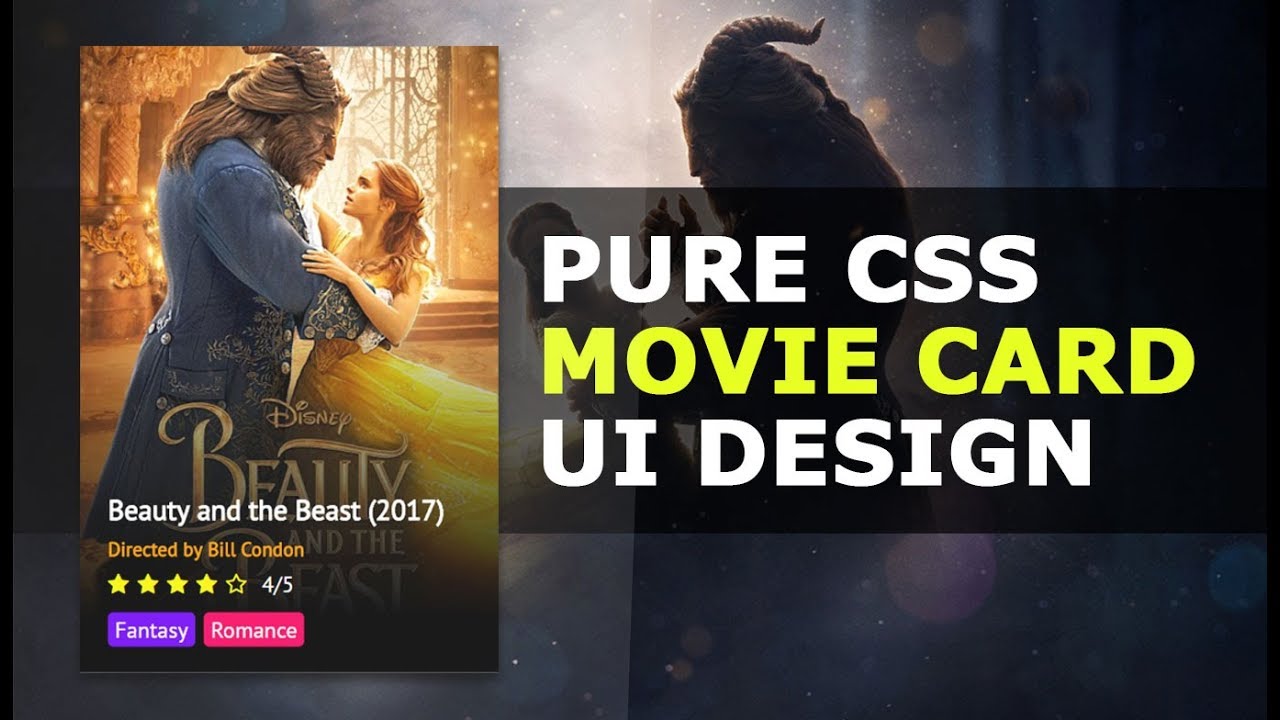 Movie Card HTML CSS PROWEBLAB