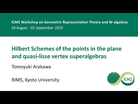 Hilbert Schemes of the points in vertex superalgebras, Tomoyuki Arakawa - 29/08/23