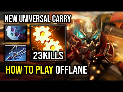 How to Play Offlane Universal Carry Clockwerk 100% No Escape Harpoon Manta Style Dota 2