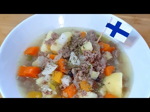 How to make Finnish Minced meat soup - Jauhelihakeitto recipe