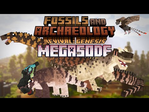 Building a HUGE Dinosaur National Park!!!- Minecraft Fossils & Archeology Survival MEGASODE EP #1-10