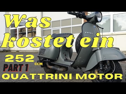 VESPA WITH 40 HP - 252CC QUATTRINI PART 1 | HOW MUCH DOES THIS ENGINE COST?