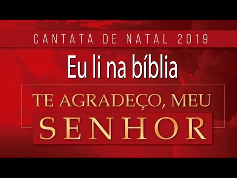 Eu li na bíblia | 15DEZ2019