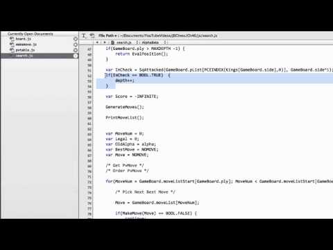 Programming A Chess Engine In Pure Javascript Part 46 - Search Implementation #6 - Mate Detection