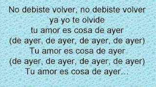 Eddy Lover - No debiste volver  (letra)