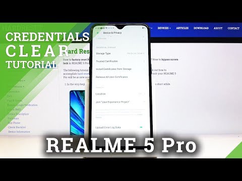 How to Clear Credentials on Realme 5 Pro – Delete Passwords