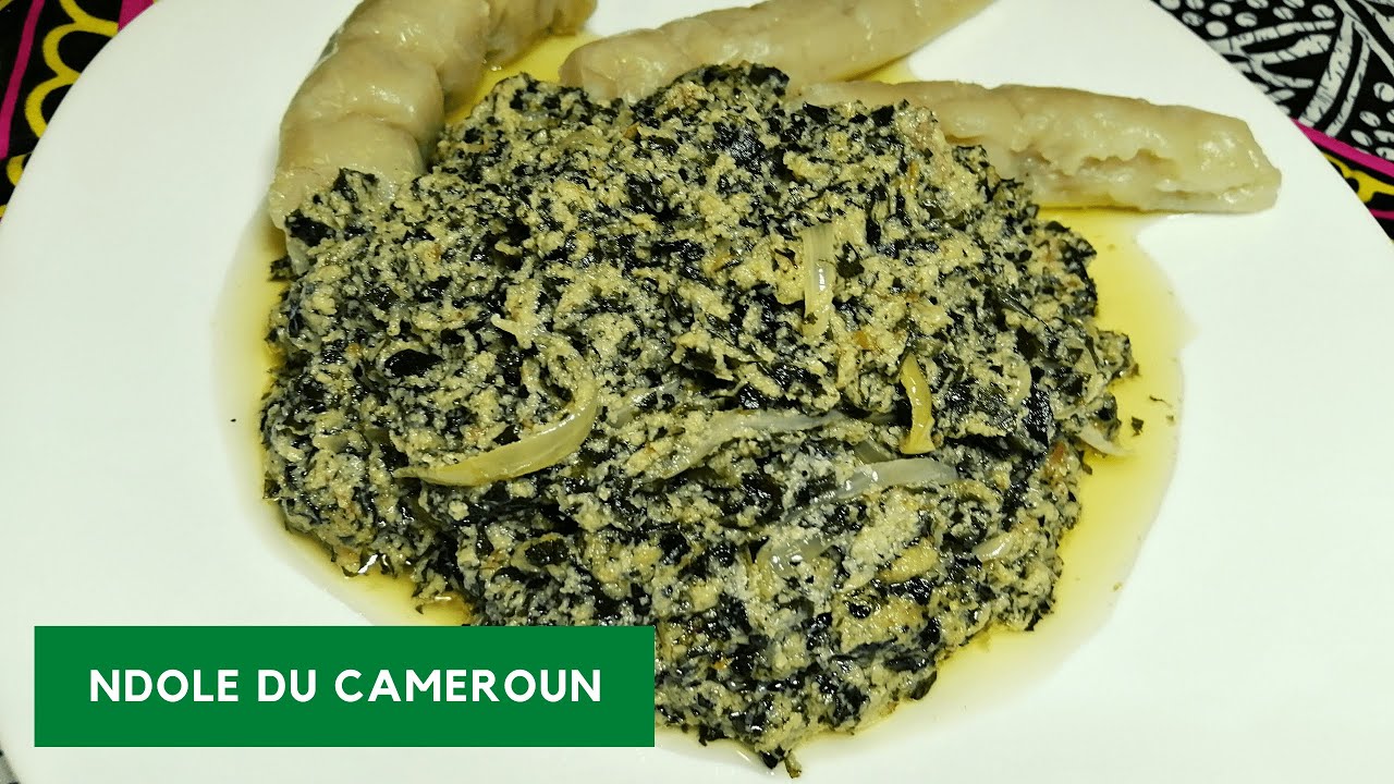 Ndolé camerounais (ragoût d'arachides et feuilles amères)
