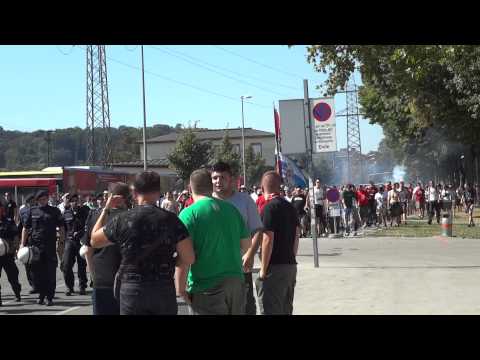 Rapid Wien vs 1. FC Nürnberg Freundschaftsspiel ( Marsch zum Stadion)